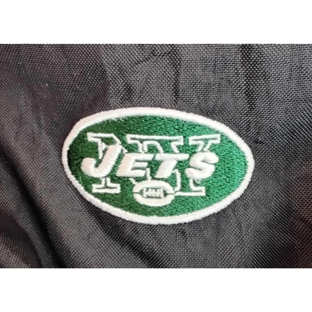 Vintage 90's NFL New York Jets Jacket Men's L 1/2 Zip Hooded Football #Z5805 - Picture 9 of 16